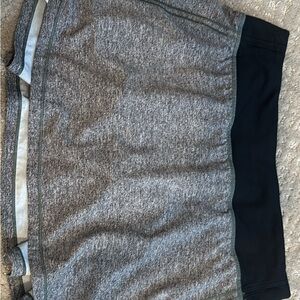 Gray and Black Athletic Skirt